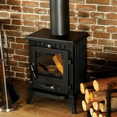 Stufi tal-ħadid fondut b'nar reali għat-tisħin