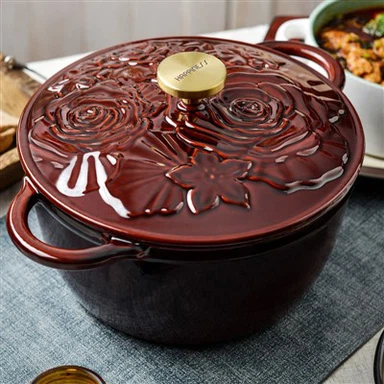 Borma tal-ħadid fondut tal-enamel b'għatu