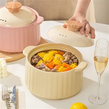 Pot taċ-ċeramika sett roża